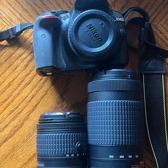 Lenses Nikon Nikon D3400 Zoom Nikon D3400 DSLR With 18-55mm DX VR